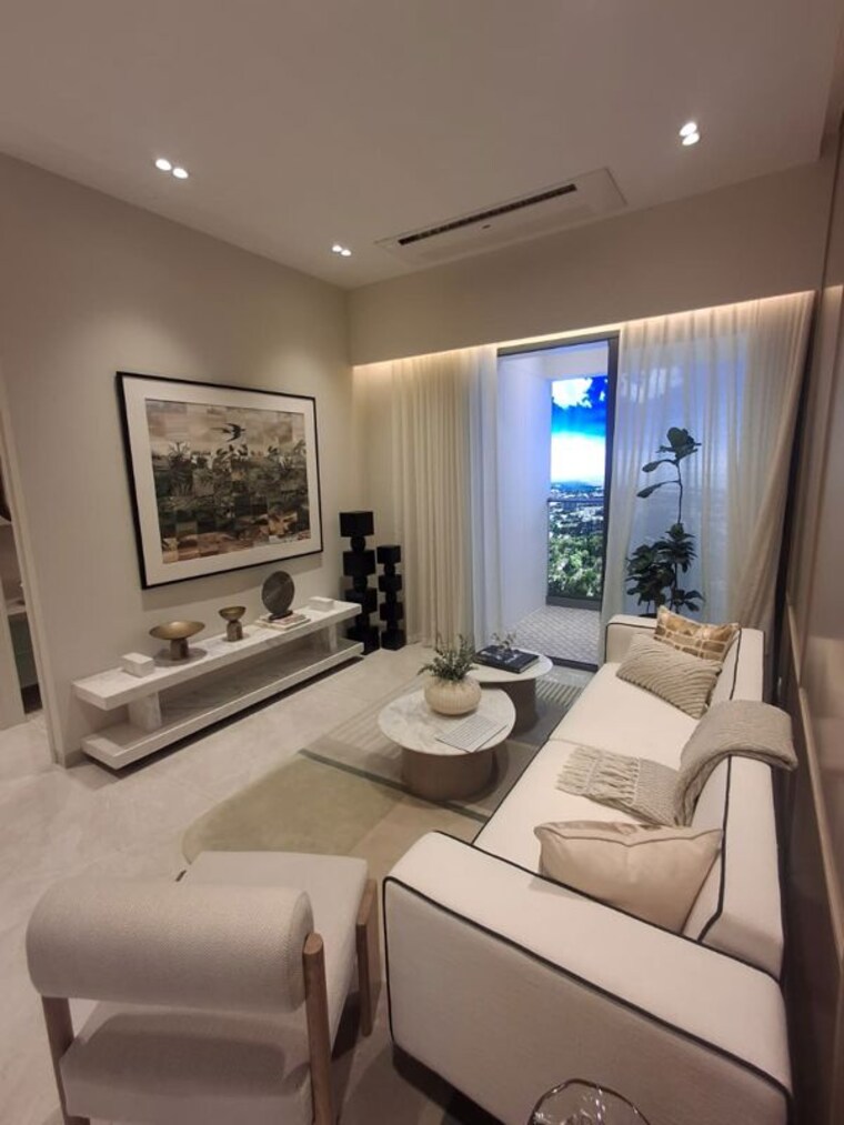 Living Room, sattva-sumera 2 Bedroom 761 Sq.Ft. Apartment In Parel Mumbai 10607073