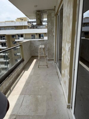 Balcony in 3 BHK Apartment at Maya Green Lotus Utsav, International Airport Road – for Rent