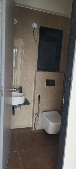 Bathroom in 3 BHK Apartment at Dhamji Shamji Mahavir Spring Tulip Phase 1, Pokhran Road No Two – for Rent