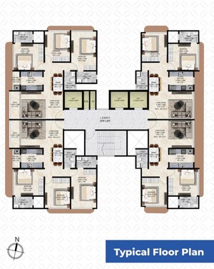 Floor Plan in 2 BHK Apartment at Silver Sapphire, Malad East – for Sale