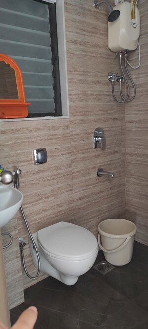 Bathroom in 1 BHK Apartment at Lodha Palava Crown, Dombivli East – for Rent
