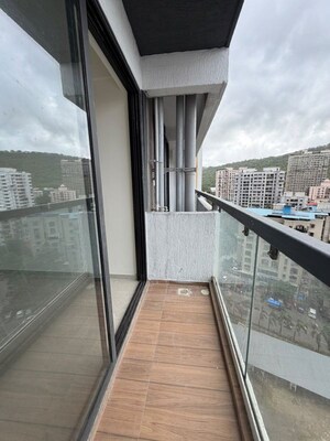 Balcony in 1 BHK Apartment at Dhamji Shamji Mahavir Spring Tulip Phase 1, Pokhran Road No Two – for Sale