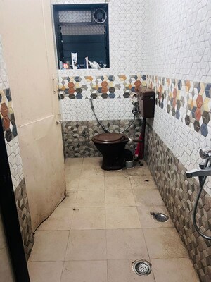 Bathroom in 1 RK Apartment at Shree Gurukrupa CHS, Seawoods – for Rent