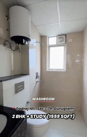 Bathroom in 2.5 BHK Apartment at Godrej 101, Sector 79 – for Rent