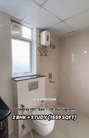 Bathroom in 2.5 BHK Apartment at Godrej 101, Sector 79 – for Rent