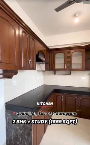 Kitchen in 2.5 BHK Apartment at Godrej 101, Sector 79 – for Rent