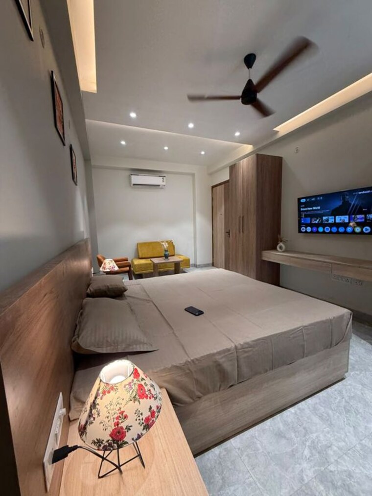 Bedroom, sector 40 Studio 654 Sq.Ft. Builder Floor In Sector 40 Gurgaon 10607537