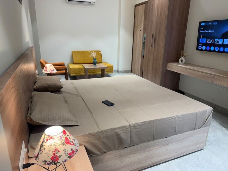 Bedroom, sector 40 Studio 654 Sq.Ft. Builder Floor In Sector 40 Gurgaon 10607537