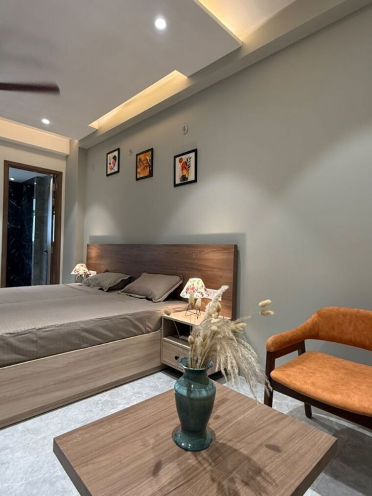 Bedroom, sector 39 Studio 655 Sq.Ft. Builder Floor In Sector 39 Gurgaon 10607557