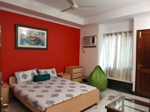 Bedroom in 3 BHK Builder Floor at Nehru Enclave – for Rent