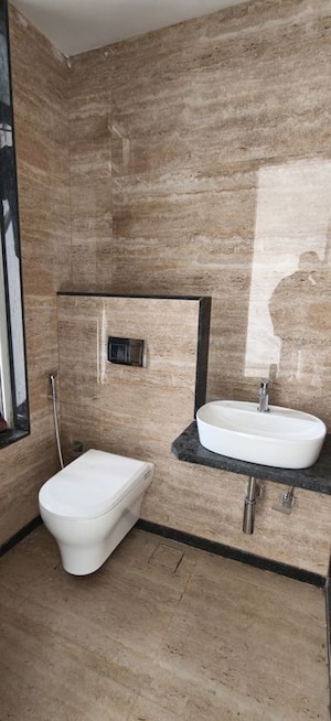 Bathroom in 2 BHK Apartment at Dimples 73 East, Kandivali West – for Rent