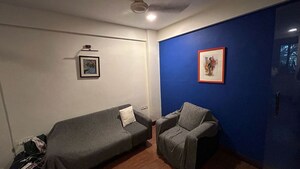 Living Room in 1 BHK Apartment at Bandra West – for Rent