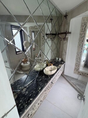 Washroom in 3 BHK Apartment at Khar West – for Rent