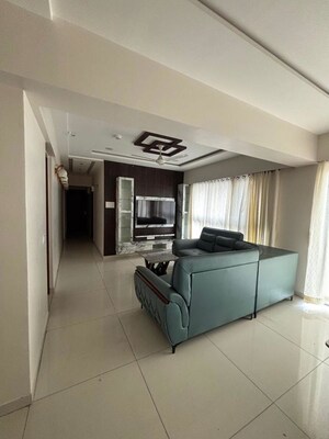 Living Room in 3 BHK Apartment at Magarpatta Jasminium, Hadapsar – for Rent