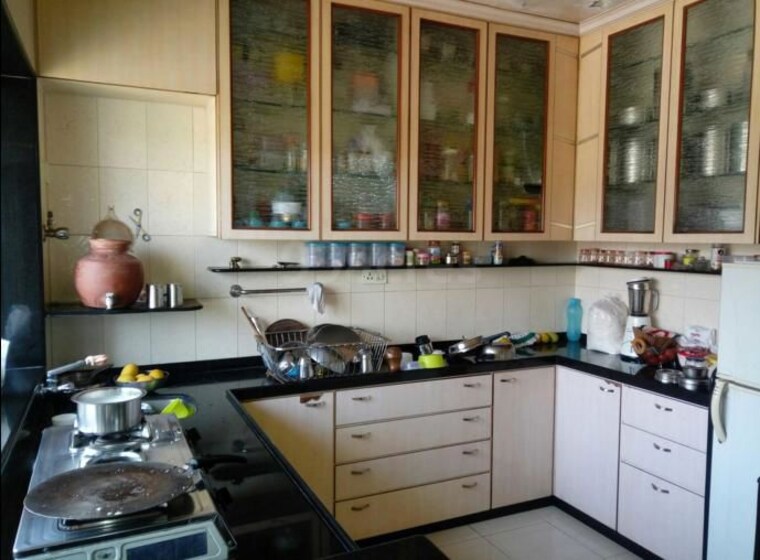Kitchen, marathon-cosmos 2 Bedroom 650 Sq.Ft. Apartment In Mulund West Mumbai 10607667