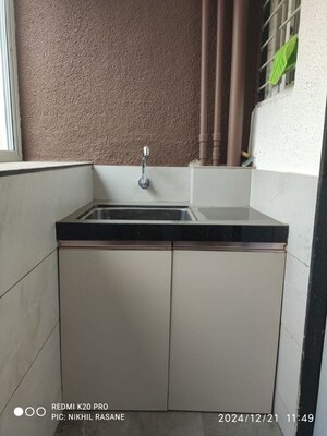 Kitchen in 1 BHK Apartment at Futuristic Millefiori, Wakad – for Sale