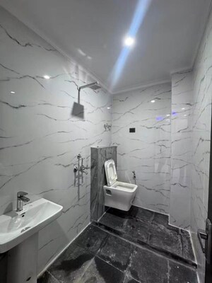 Bathroom in 3 BHK Apartment at Chattarpur – for Rent