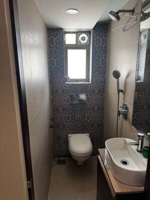 Bathroom in 3 BHK Apartment at Adani Ten BKC, Bandra East – for Rent