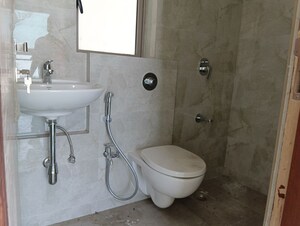 Bathroom in 1 BHK Apartment at Sheth Irene, Malad West – for Rent
