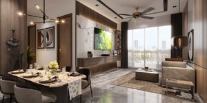 Living Room in 2 BHK Apartment at Adani The Views, Ghatkopar East – for Sale