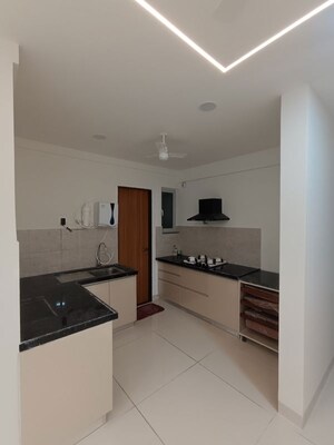 Kitchen in 3 BHK Penthouse at Gera Planet Of Joy, Kharadi – for Rent
