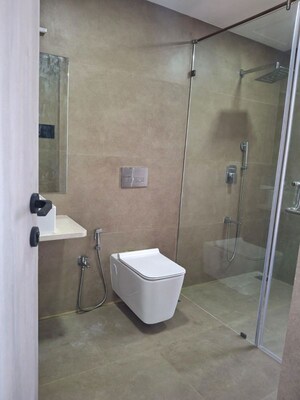 Bathroom in 4 BHK Apartment at Joy Legend, Khar West – for Rent