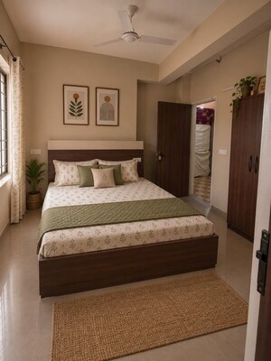 Bedroom in  Pg at Milton Tower, Vip Road – for Rent