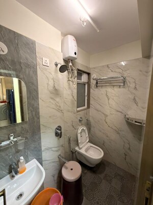 Bathroom in 2 BHK Apartment at Marathon Monte South, Byculla West – for Rent