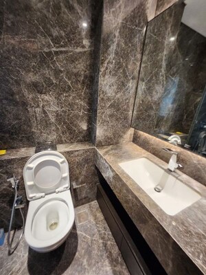 Bathroom in 1 BHK Apartment at Siddha Sky, Sion – for Rent