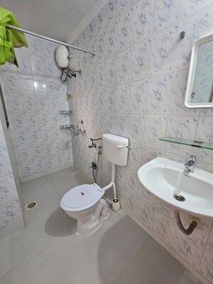 Bathroom in 2 BHK Apartment at Blue Bird, Pali Hill – for Rent