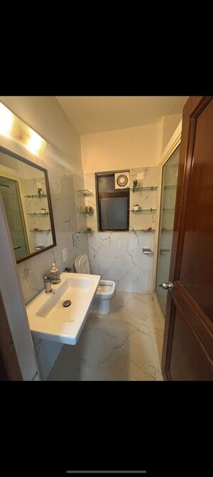 Bathroom in 3 BHK Apartment at Sterling Seaface, Worli – for Rent