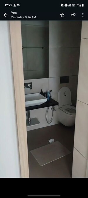 Bathroom in 3 BHK Apartment at Twin Towers, Prabhadevi – for Rent