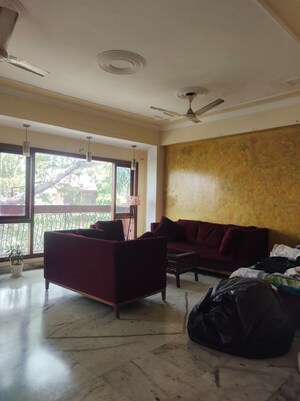 Living Room in 4 BHK Builder Floor at East Of Kailash – for Sale