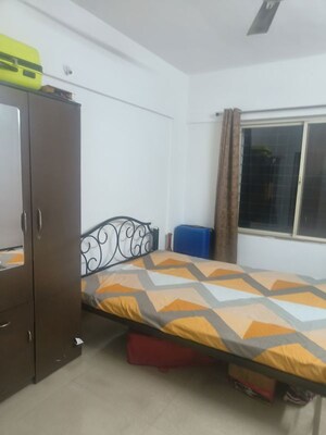Bedroom in 2 BHK Apartment at Manav Silver Skyscapes, Wakad – for Rent