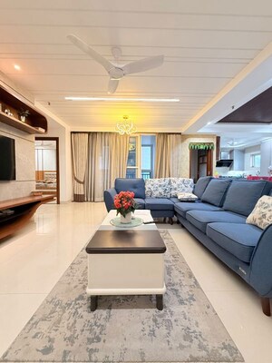 Living Room in 4 BHK Apartment at Koncept Ambience The Botanika Empress, Gachibowli – for Sale