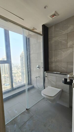 Bathroom in 5 BHK Apartment at Rustomjee Crown, Prabhadevi – for Rent