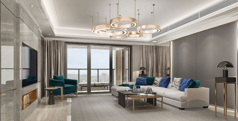 Living Room, lodha-giardino 2 Bedroom 1230 Sq.Ft. Apartment In Kharadi Pune 10608333