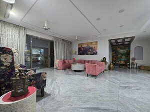 Living Room in 4 BHK Apartment at Akshar One Akshar, Sanpada – for Rent