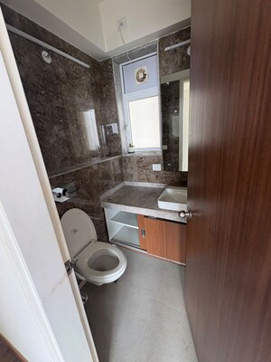 Bathroom in 3 BHK Apartment at LnT Realty Crescent Bay, Parel – for Rent