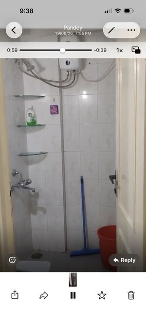Bathroom in 1 BHK Apartment at Hiranandani Estate, Ghodbunder Road – for Rent