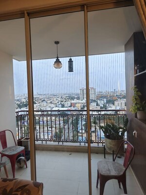 Balcony in 3 BHK Apartment at Hiranandani Club Meadows, Bannerghatta – for Sale