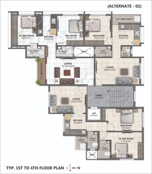Floor Plan in 2 BHK Apartment at Midc Ambad – for Sale