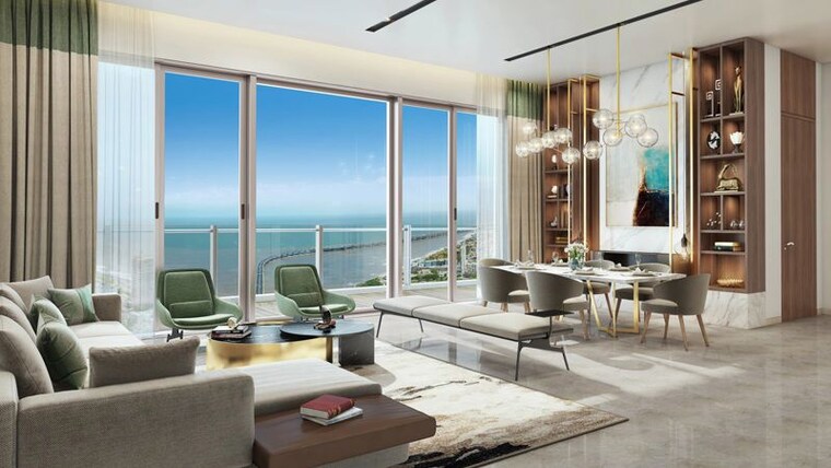 Living Room, sugee-marina-bay 4 Bedroom 5538 Sq.Ft. Apartment In Worli Mumbai 10608673