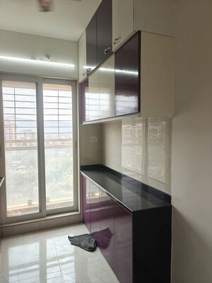 Kitchen in 1 BHK Apartment at Shree Ganesha Veera Residency, Ghodbunder Road – for Rent