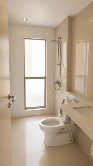 Bathroom in 3 BHK Apartment at Hiranandani Club Meadows, Bannerghatta – for Rent