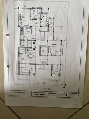 Floor Plan in 5 BHK Villa at Chaitanya Greenford II, Kannamangala – for Sale