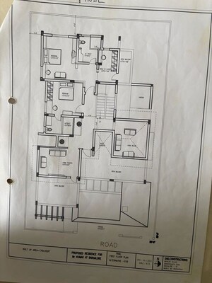 Floor Plan in 5 BHK Villa at Chaitanya Greenford II, Kannamangala – for Sale