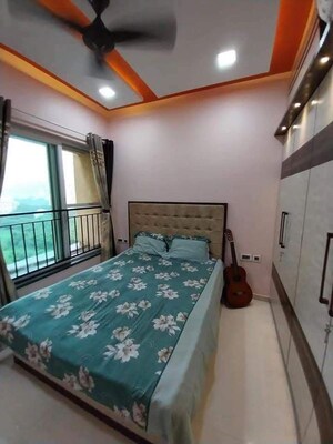 Bedroom in 2 BHK Apartment at Raheja Complex Majiwada, Majiwada – for Sale