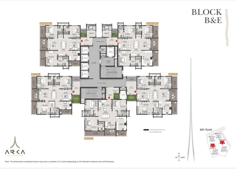Floor Plan, team4-arka 3 Bedroom 2120 Sq.Ft. Apartment In Khajaguda Hyderabad 10608056