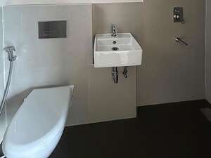 Bathroom in 2 BHK Apartment at Piramal Vaikunth, Balkum Pada – for Rent